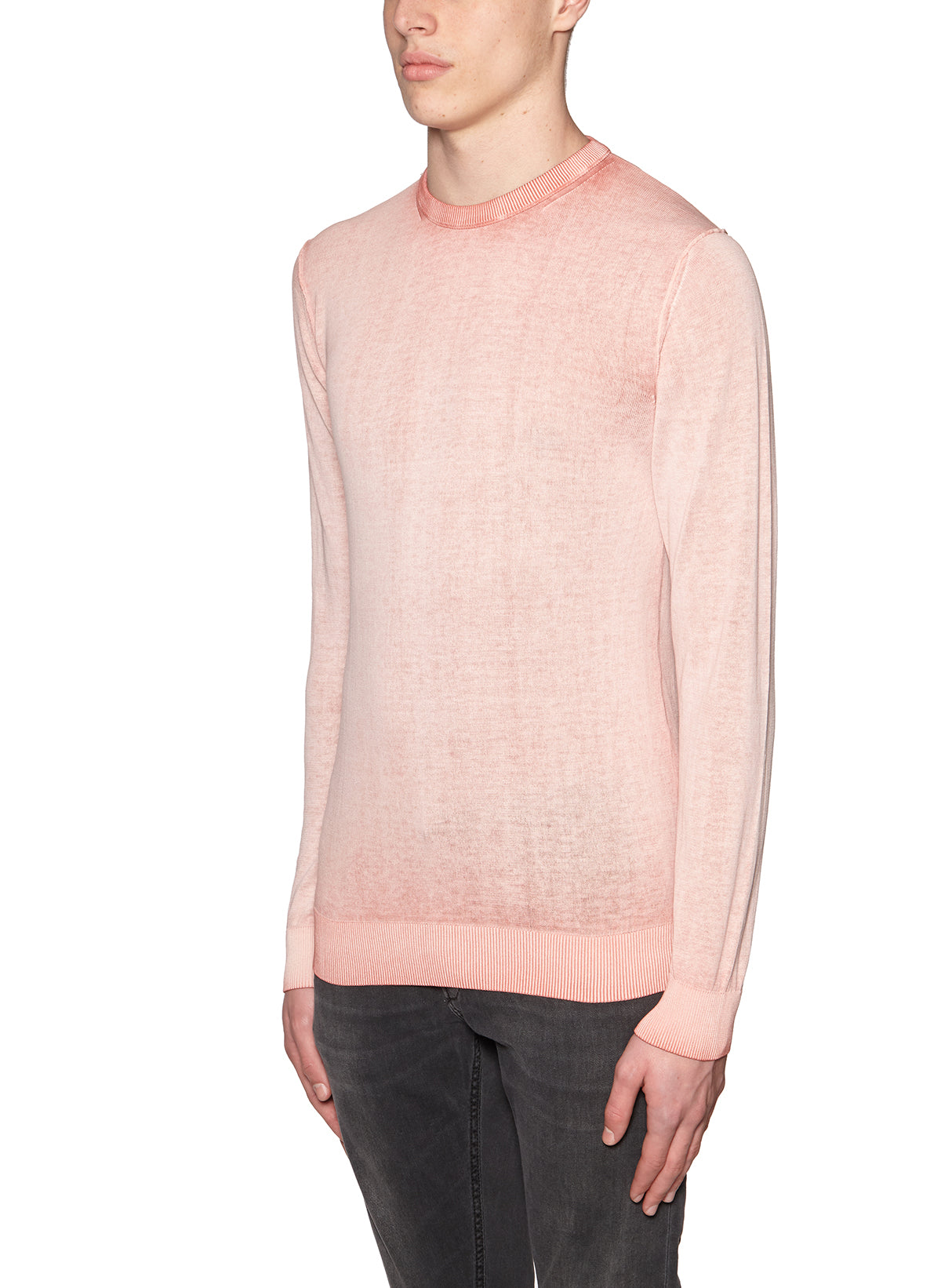 DANIELE ALESSANDRINI Men's Cotton Crew Neck Sweater - Size 48