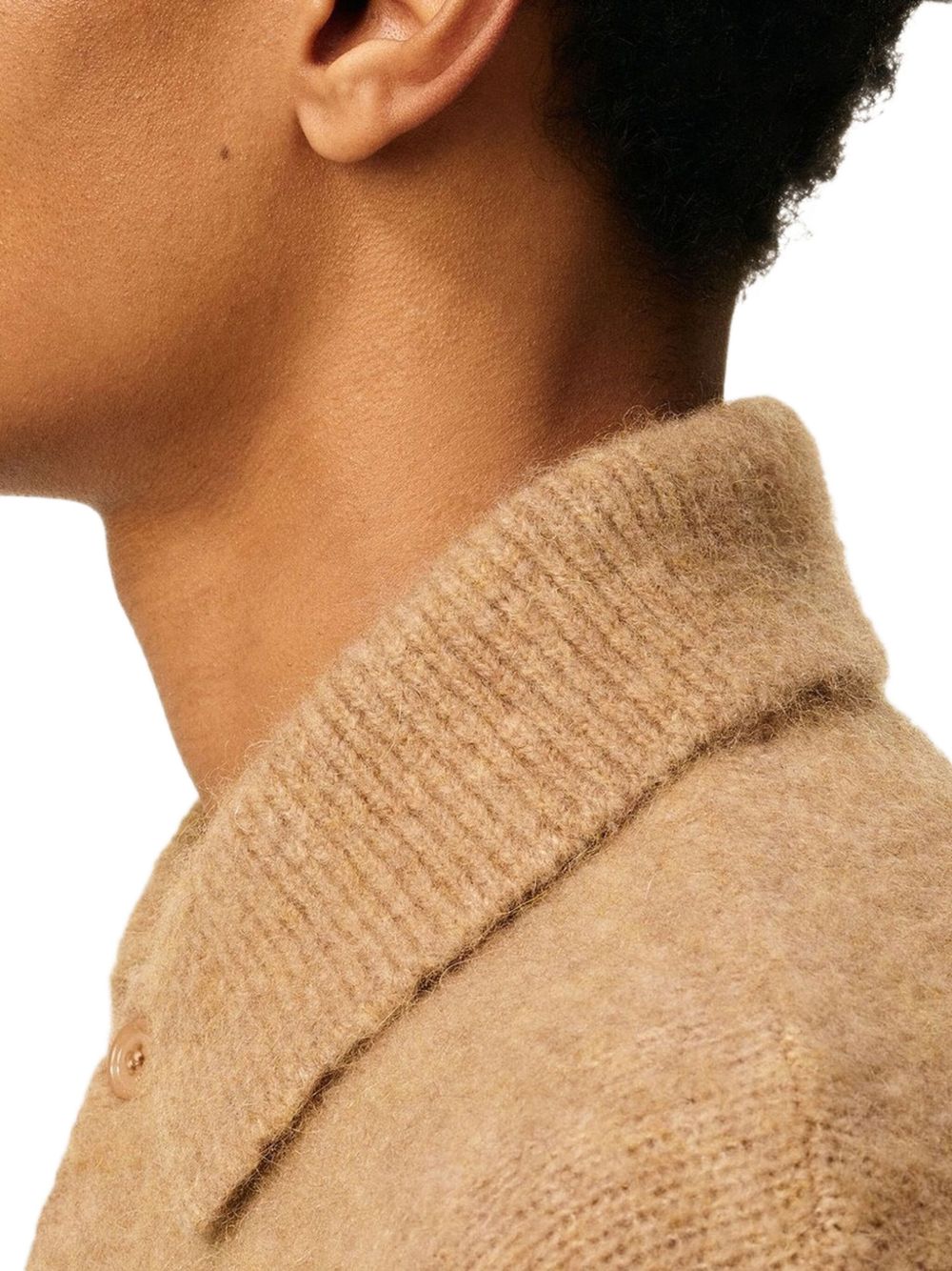 AMI PARIS Contrast-Embroidered Knit Beanie