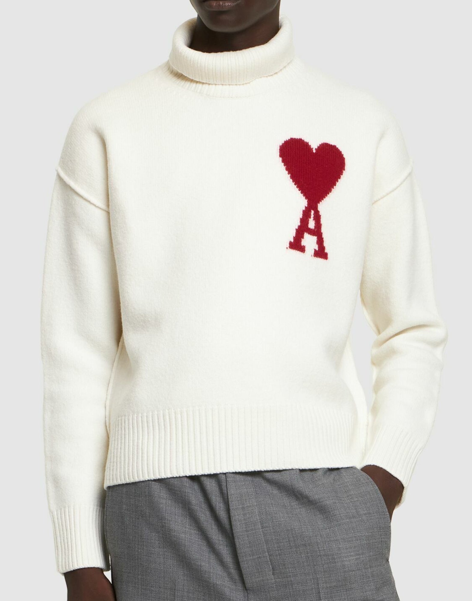AMI PARIS Hearts Logo Sweater