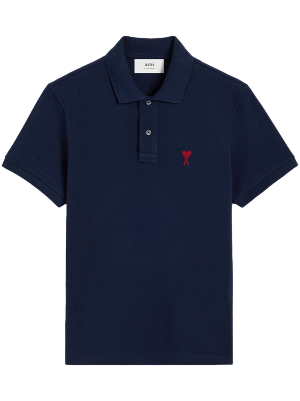 AMI PARIS Classic Piquet Polo Shirt for Men - Mini Fit