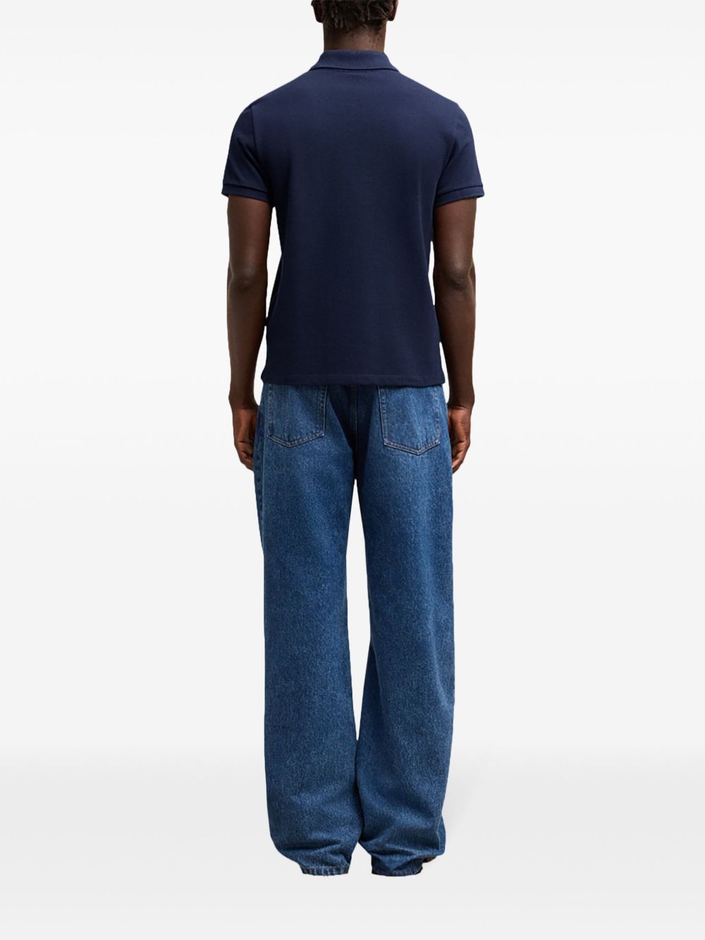 AMI PARIS Classic Piquet Polo Shirt for Men - Mini Fit