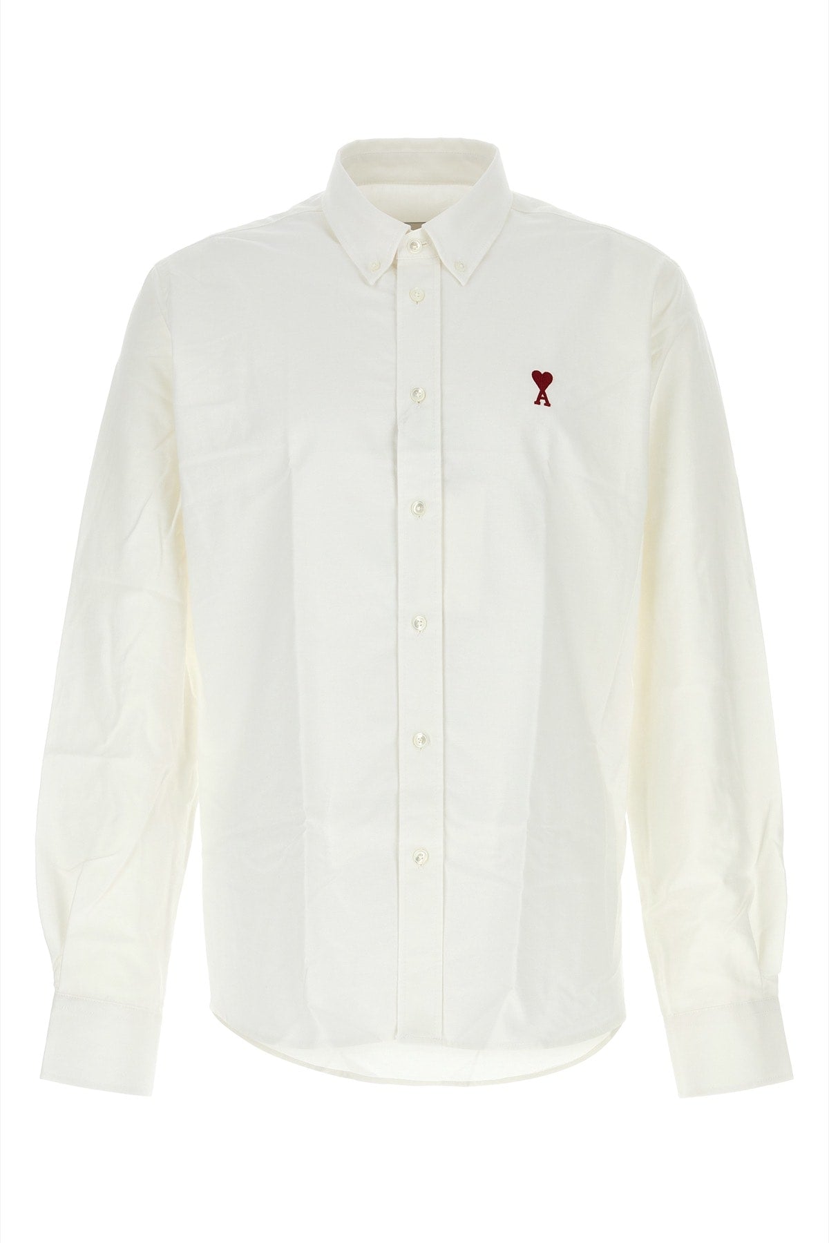 AMI PARIS Men's Iconic Monogram Button-Up Shirt