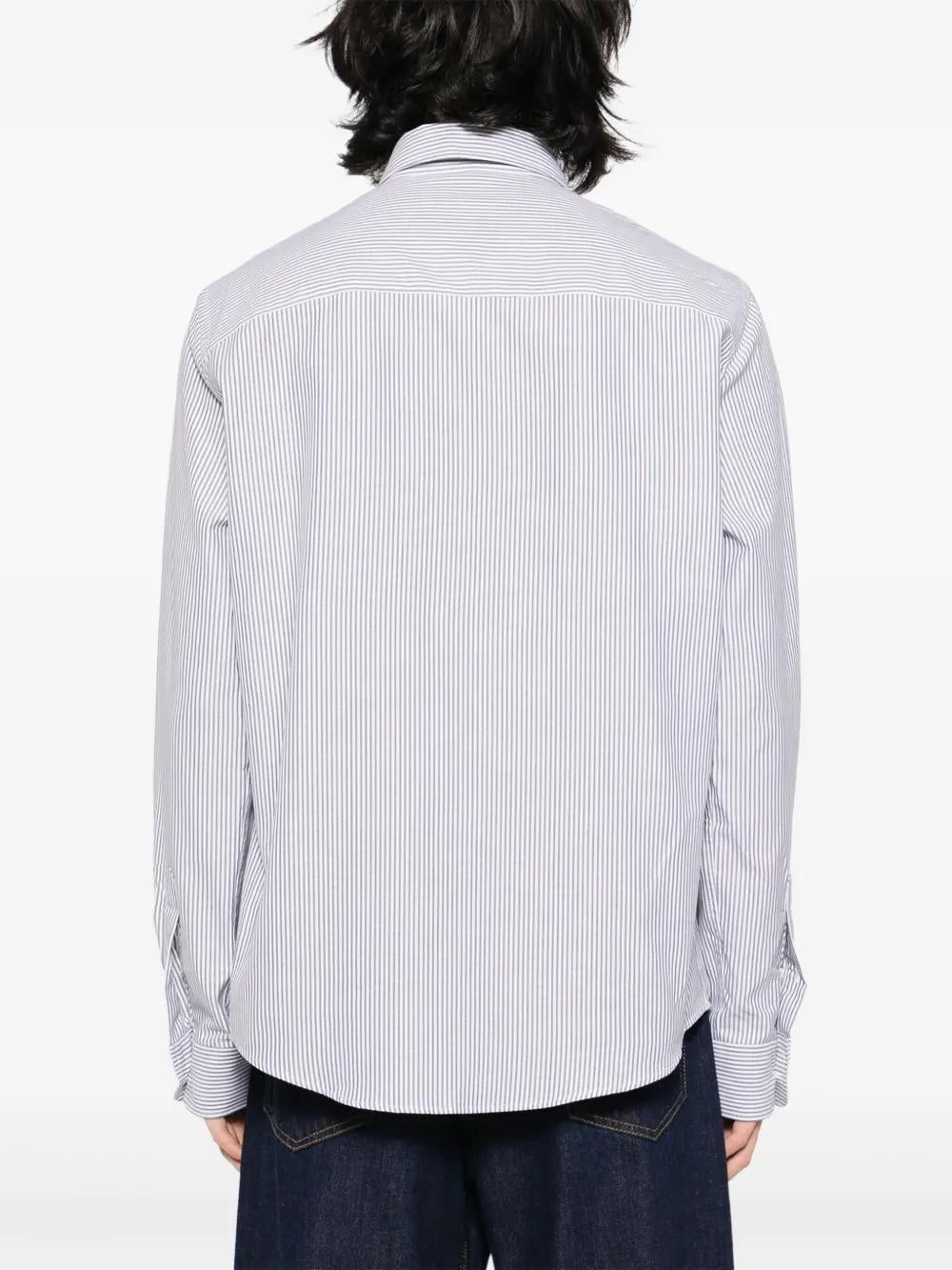AMI PARIS Striped Button-Front Shirt for Men