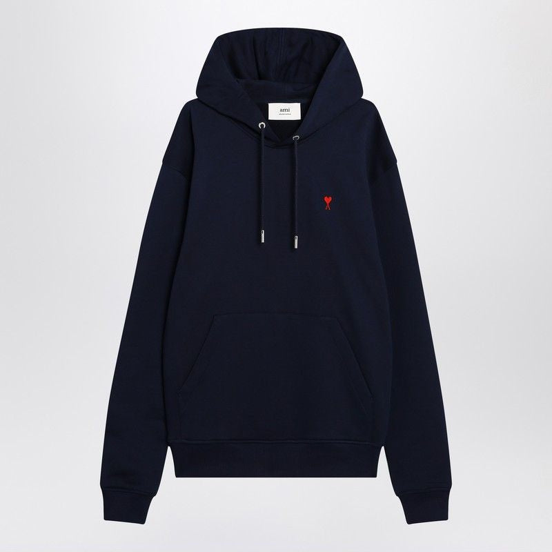 AMI PARIS Hooded Sweatshirt with Kangaroo Pocket