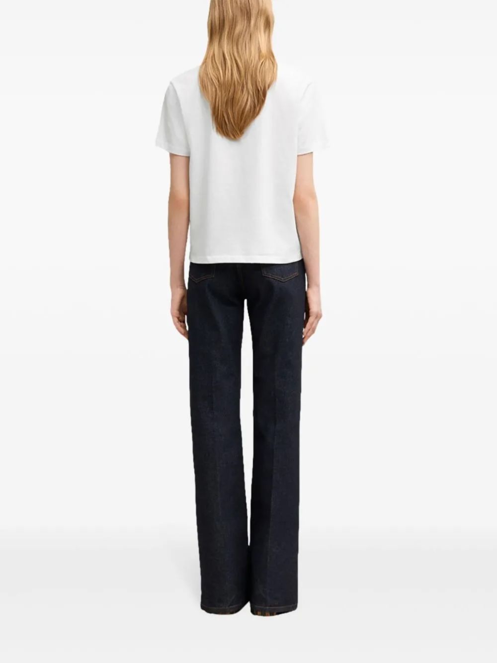 AMI PARIS Signature Monogram Cotton T-Shirt - Crew Neck, Short Sleeves