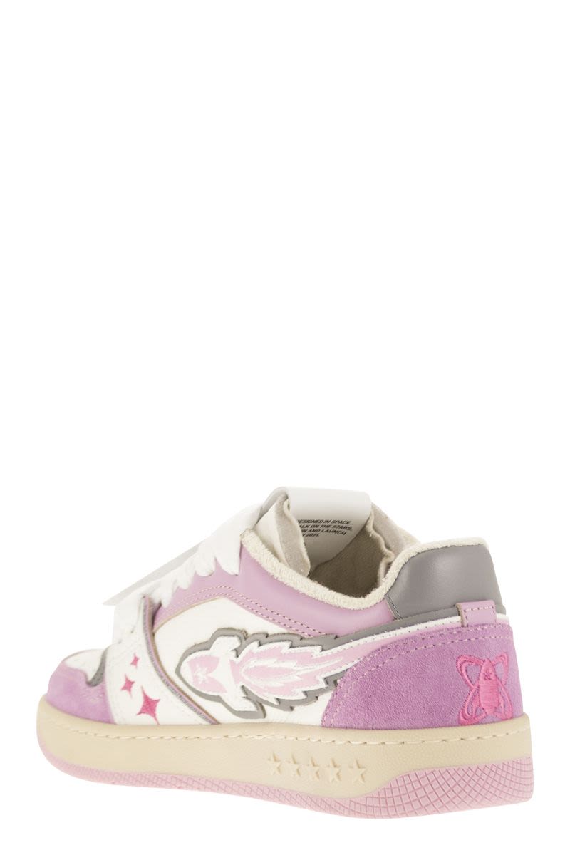 JAPAN ENTERPRISE Egg Rocket Leather Trainers - Women's