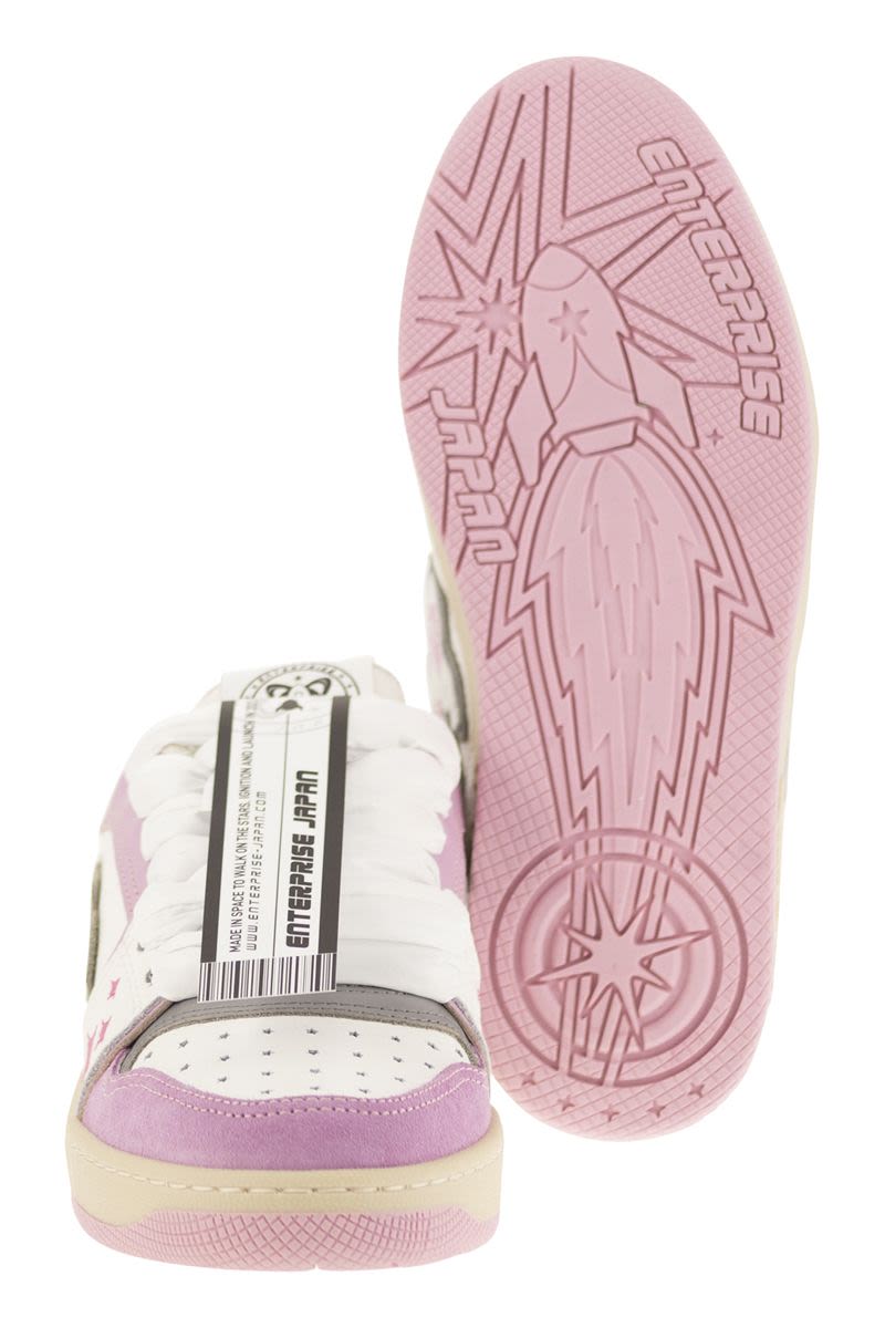 JAPAN ENTERPRISE Egg Rocket Leather Trainers - Women's