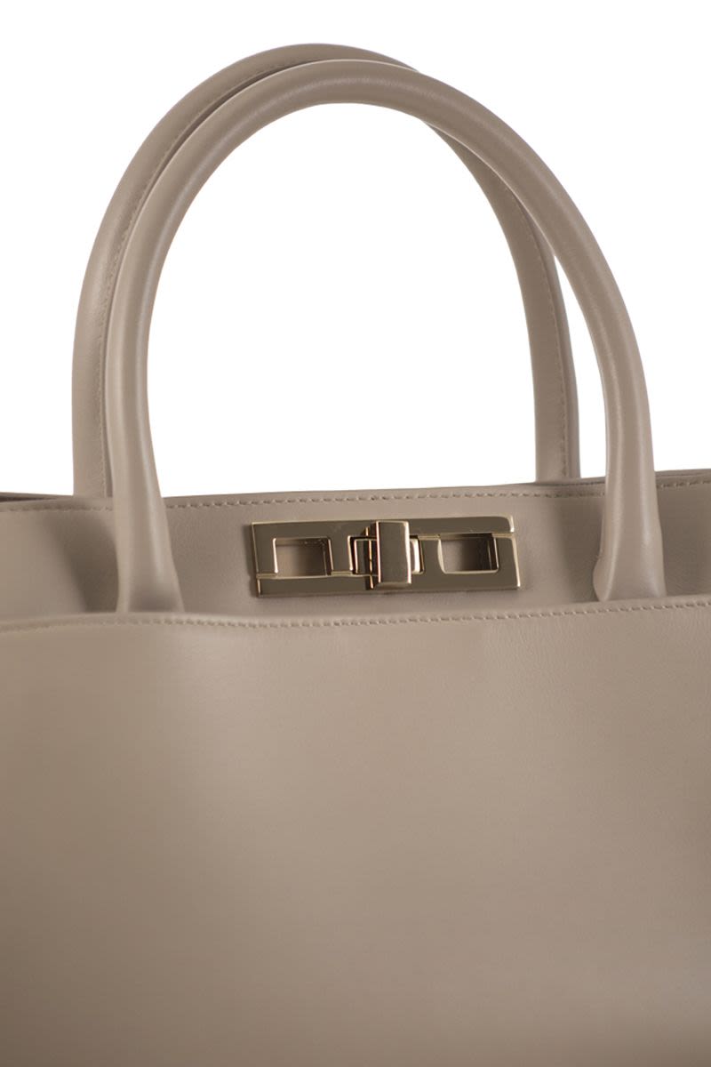 FABIANA FILIPPI Contemporary Medium Handbag with Metallic Detail