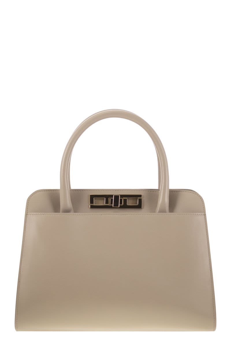 FABIANA FILIPPI Contemporary Medium Handbag with Metallic Detail