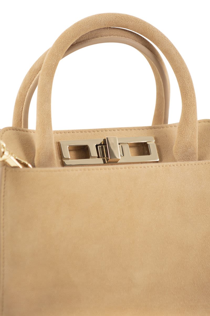 FABIANA FILIPPI Mini Handbag with Metallic Accessory - 21 x 14 x 11 cm