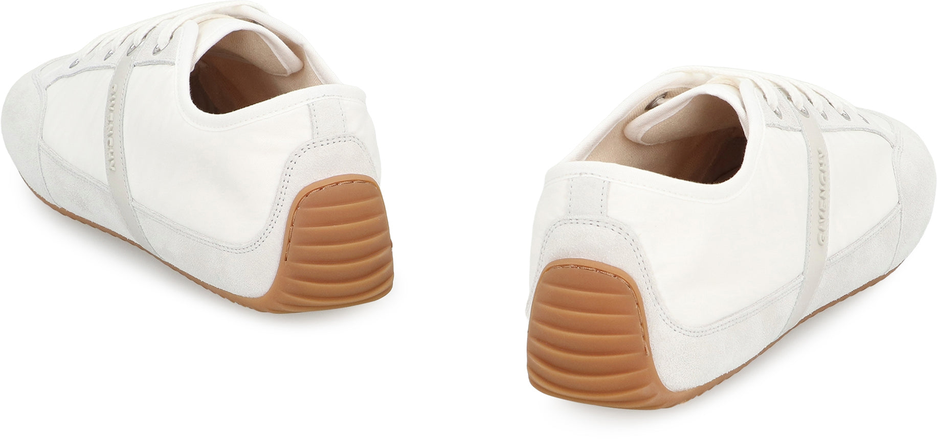 GIVENCHY Almond Shaped Toe Nylon and Suede Sneakers for Men