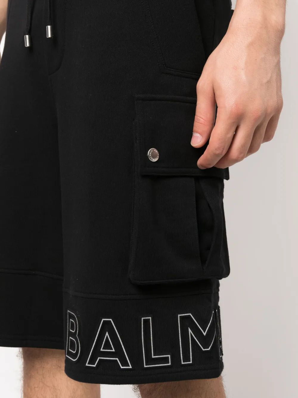 BALMAIN Embossed Reflect Cargo Shorts - FW23