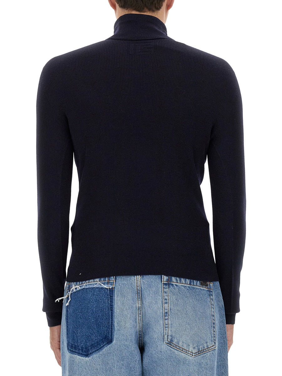 BALMAIN High Neck Mini Turtleneck Shirt