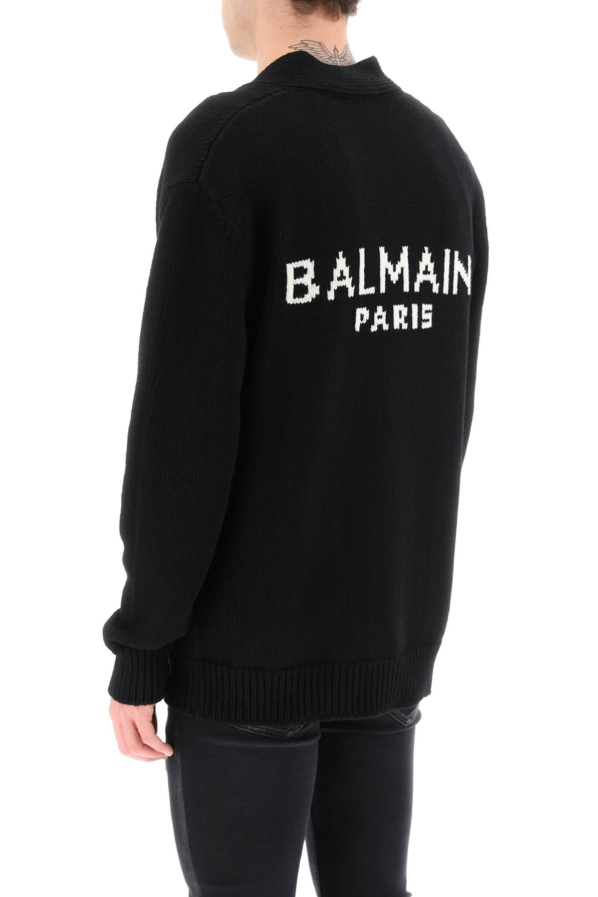 BALMAIN Men's Premium Wool Sweater - FW23 Edition