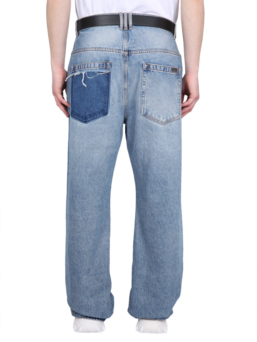 BALMAIN Men's Loose Fit Jeans