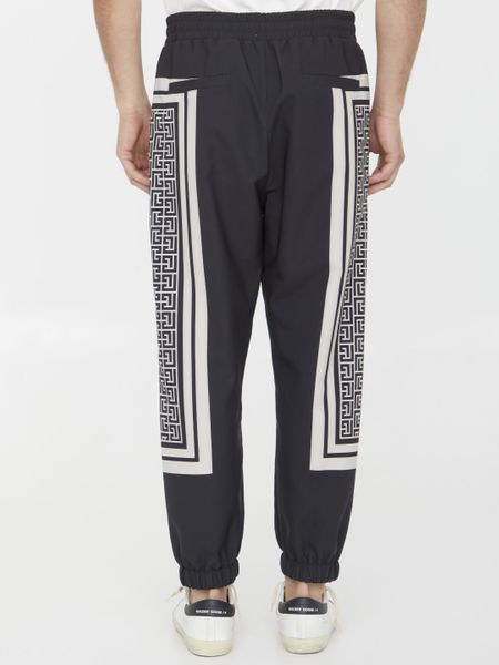 BALMAIN Monogram Scarf Track Pants