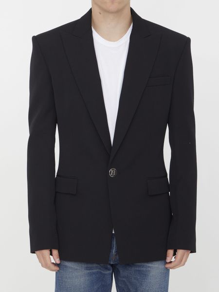 BALMAIN Men's Single Button Wool Jacket