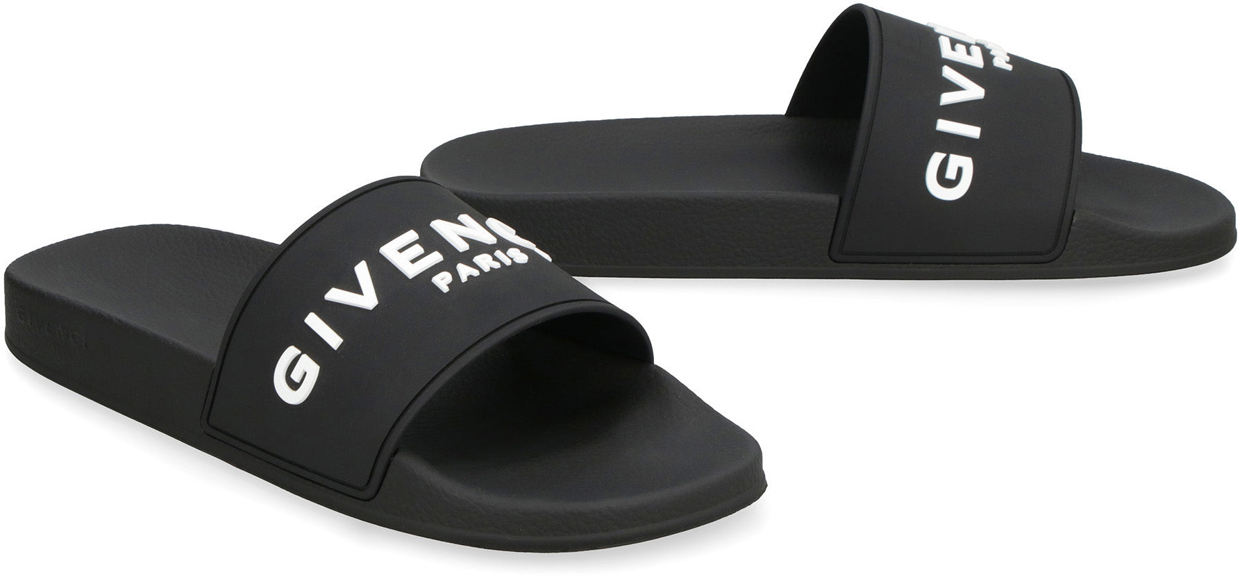 GIVENCHY Stylish Slide Sandals with Logo - 3 cm Rubber Sole