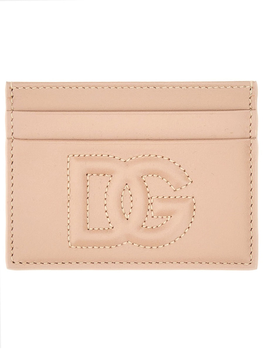DOLCE & GABBANA Mini Logo Embossed Card Holder - 7.5 CM X 10 CM