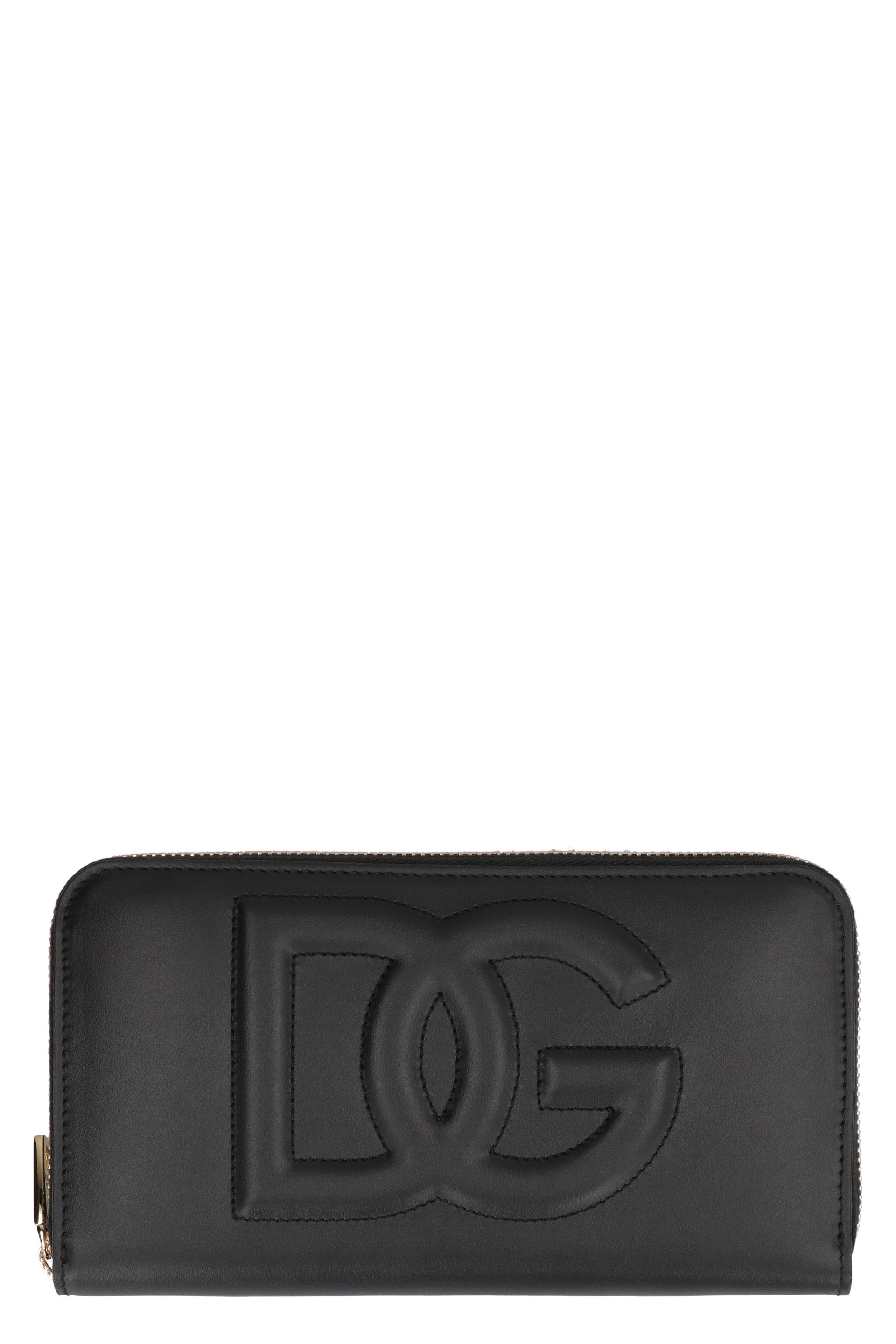 DOLCE & GABBANA Stylish Leather Zip-Around Wallet - 19 cm