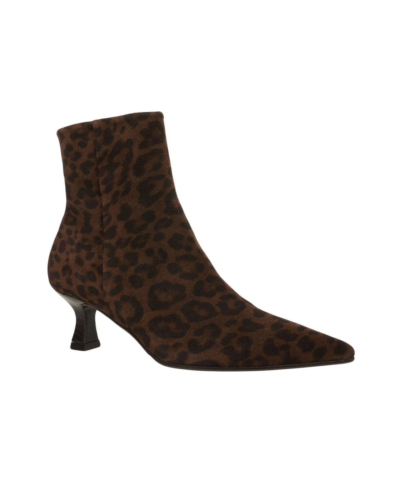 BILLI BI Chic Animal Print Ankle Boots with Kitten Heel