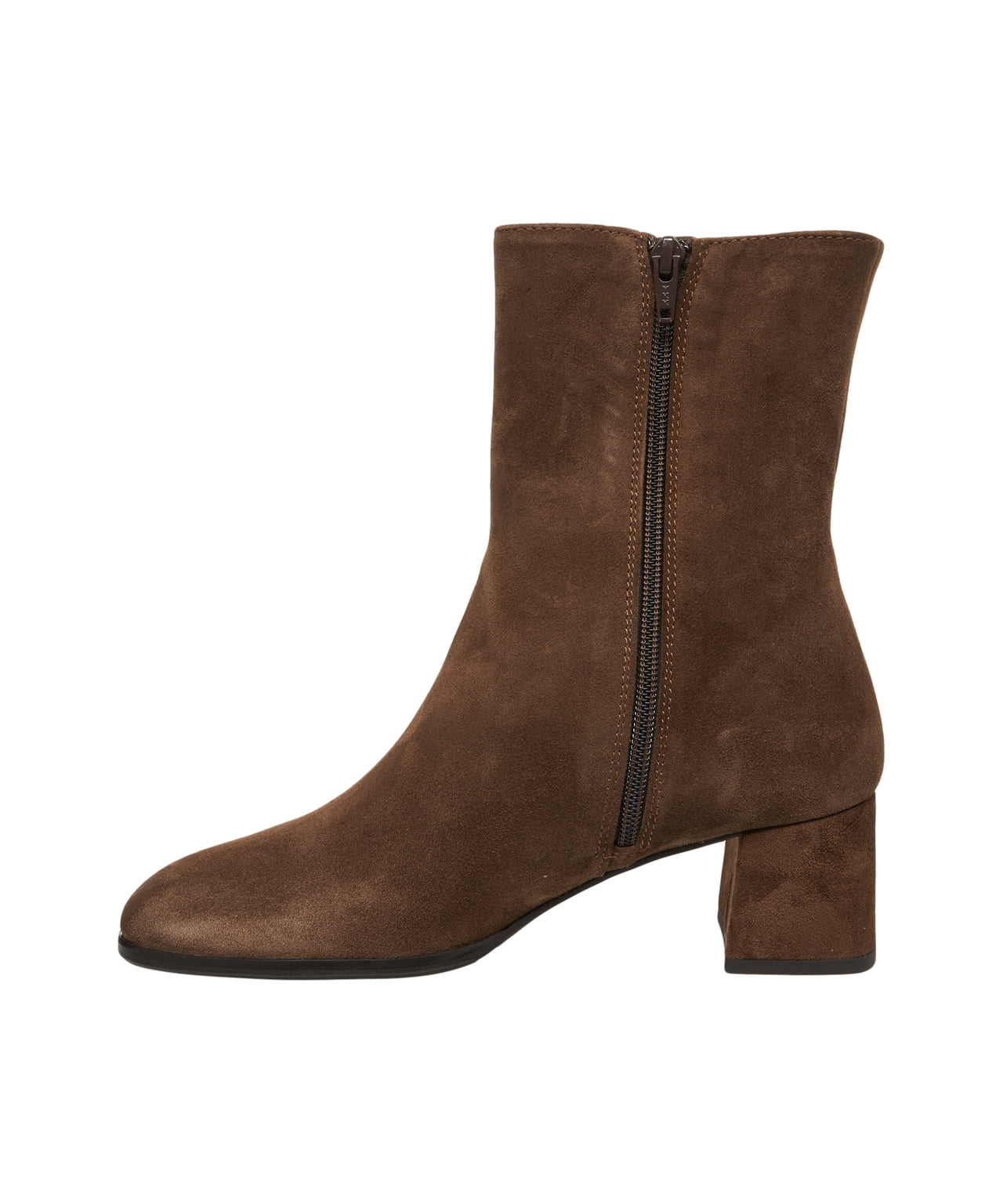 BILLI BI Elegant Suede Ankle Boots with Block Heel