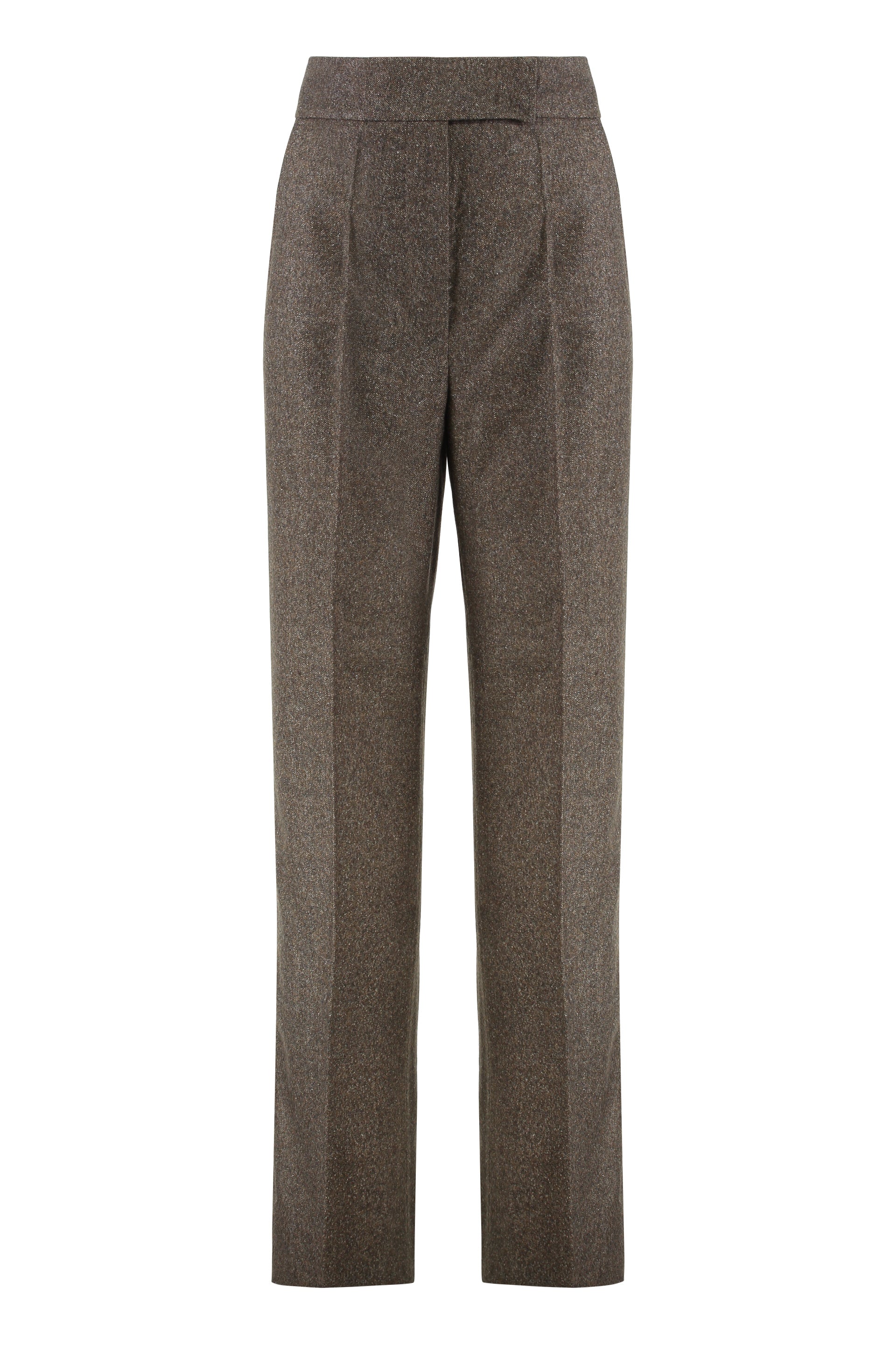 MAX MARA Wide-Leg Wool Flannel Trousers