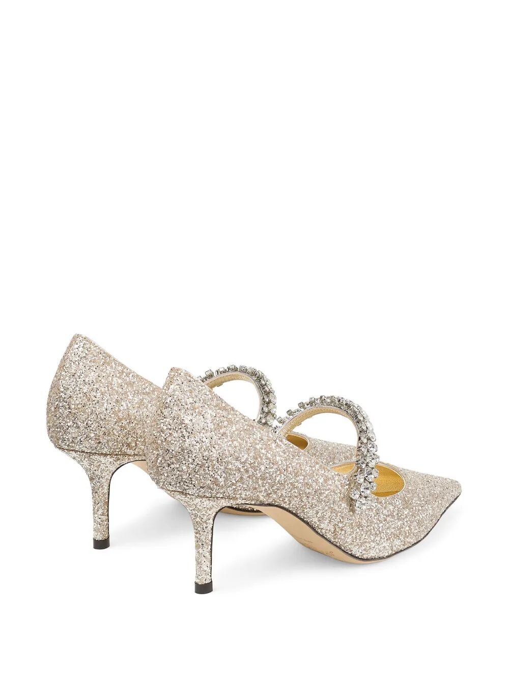 JIMMY CHOO Crystal Embellished 65mm Glitter Pumps