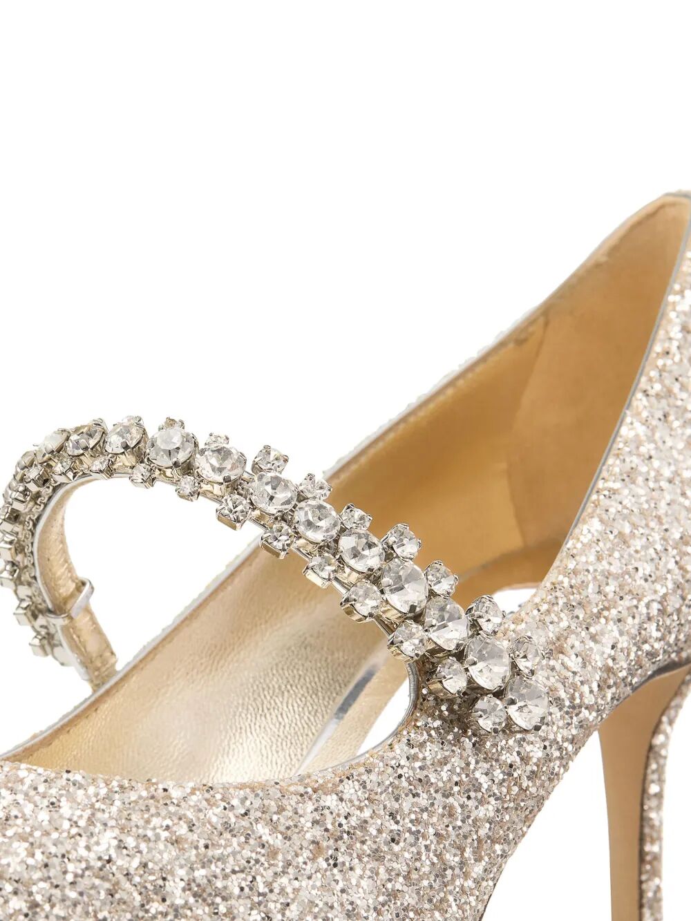 JIMMY CHOO Crystal Embellished 65mm Glitter Pumps