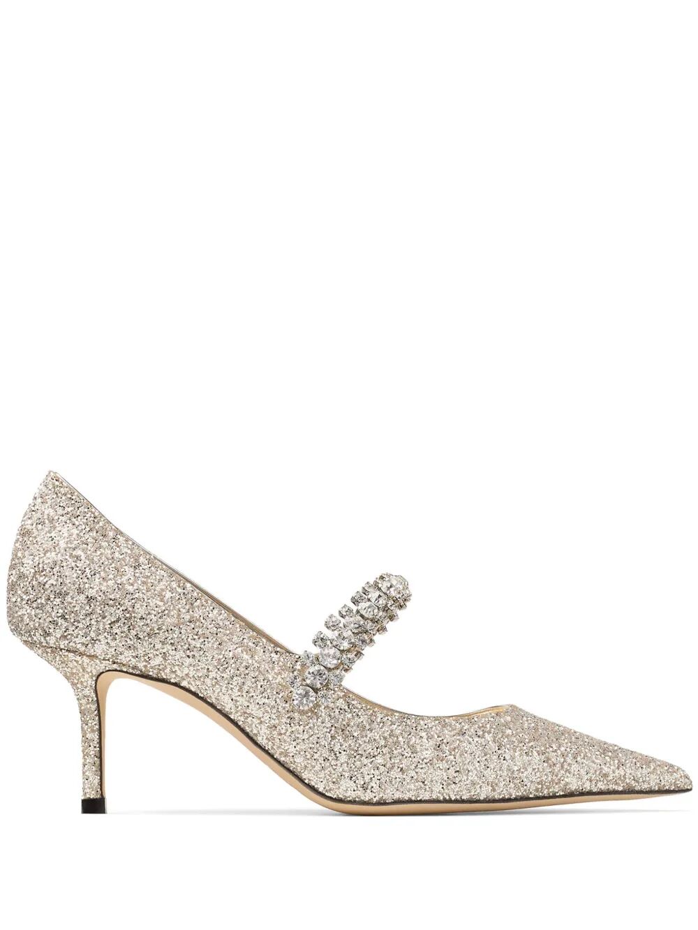 JIMMY CHOO Crystal Embellished 65mm Glitter Pumps