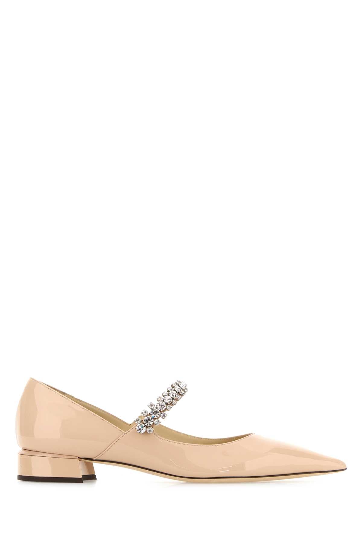 JIMMY CHOO Leather Bing Ballerinas Flat