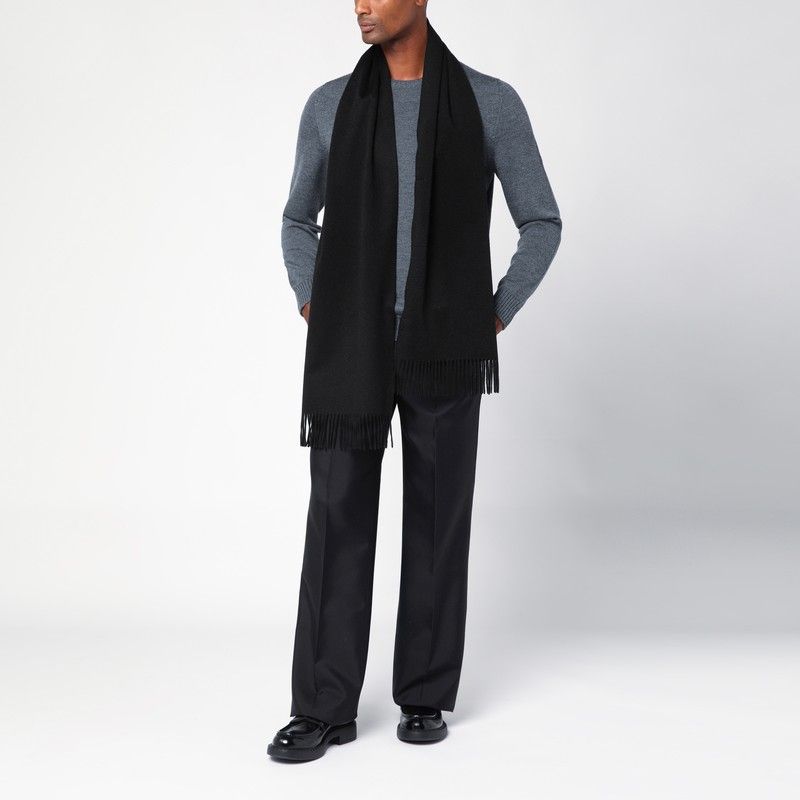 DESTIN Men's Classic Wool Scarf with Fringed Edges