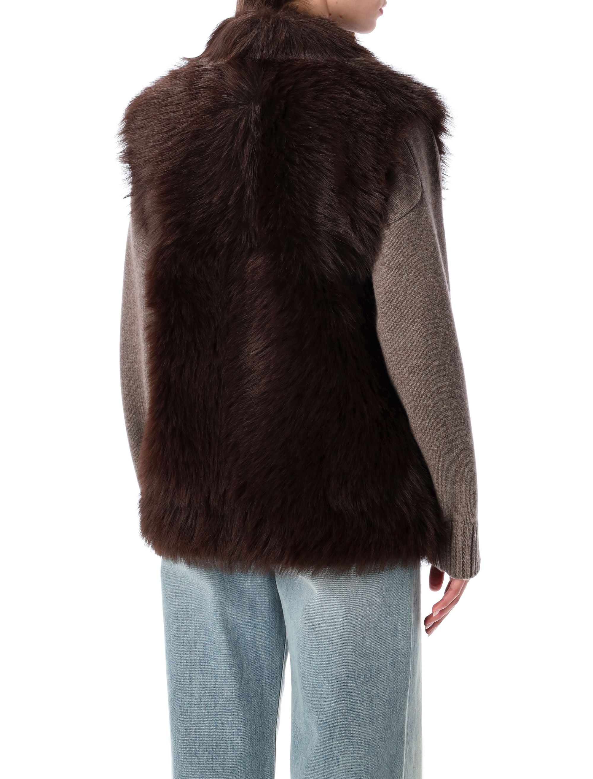 URBANCODE Reversible Faux Fur Gilet - Sleeveless Design