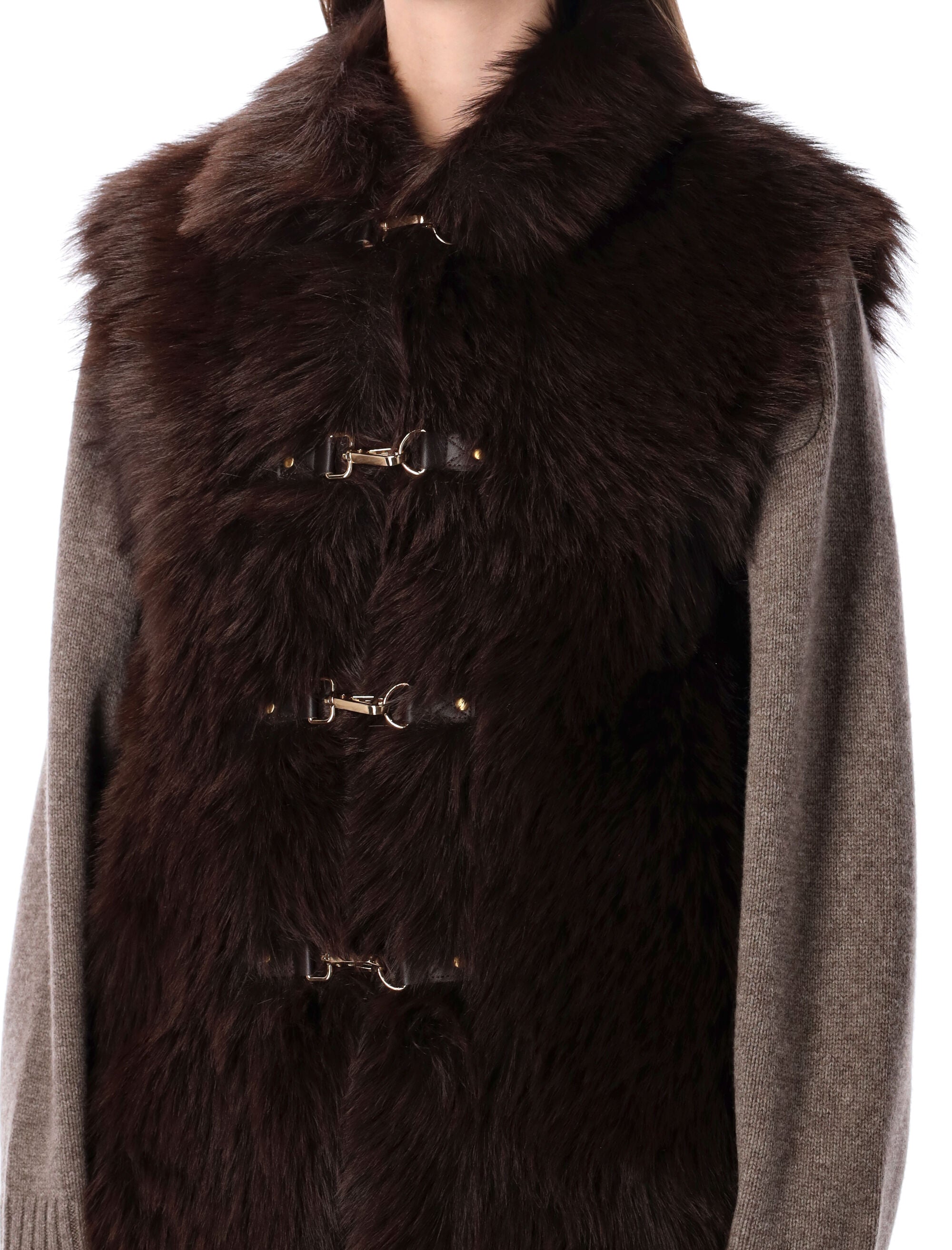 URBANCODE Reversible Faux Fur Gilet - Sleeveless Design