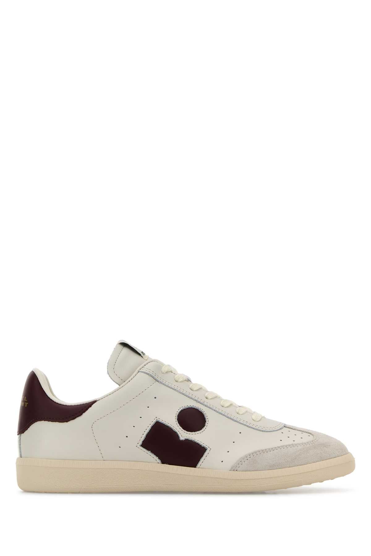 ISABEL MARANT Leather Sneakers with Suede Inserts for Women