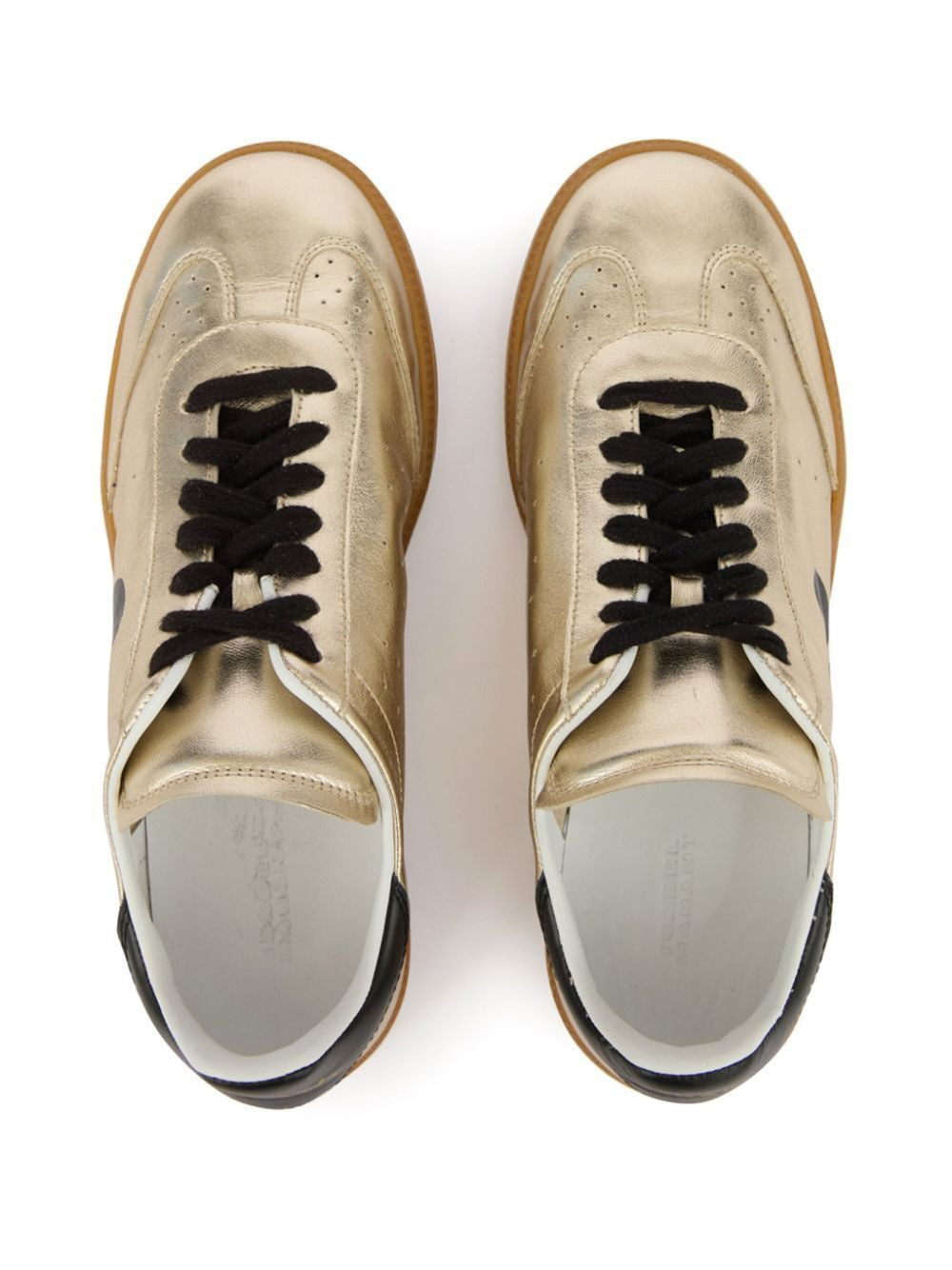 ISABEL MARANT Metallic Leather Kaycee Sneakers for Women