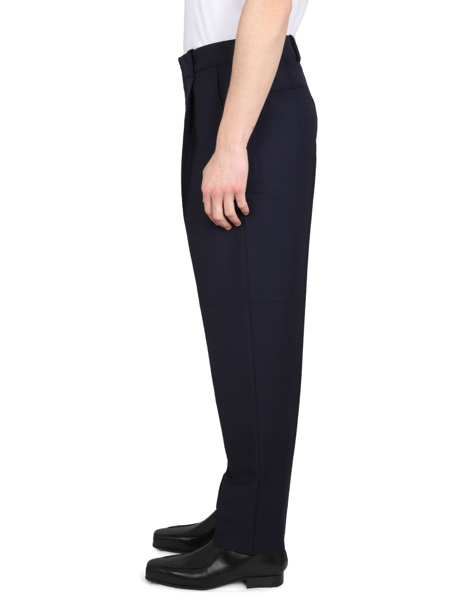 ACNE STUDIOS Men's Wool Pants with Concealed Closure