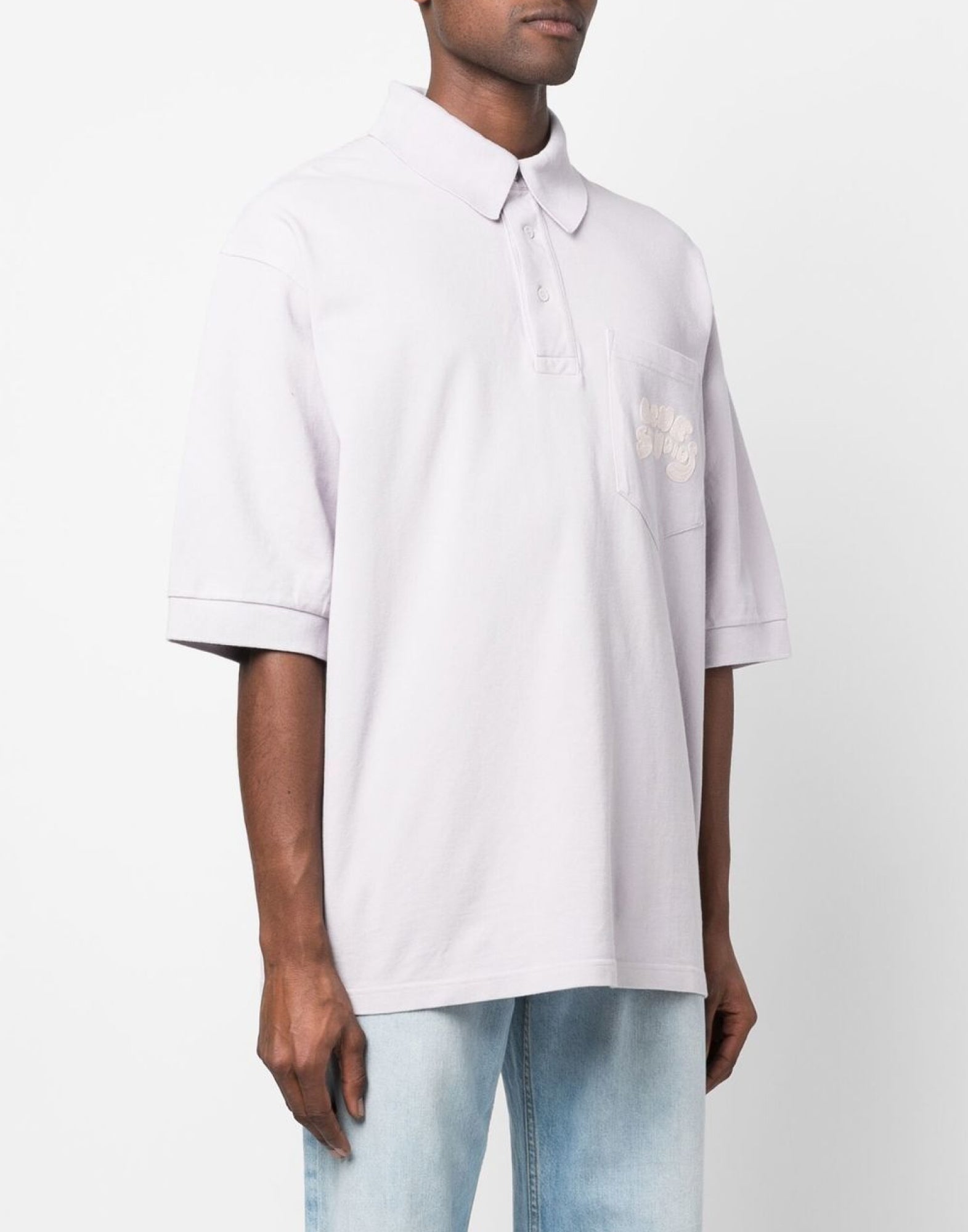 ACNE STUDIOS Oversized Bubble Logo Polo Shirt - SS24 Collection