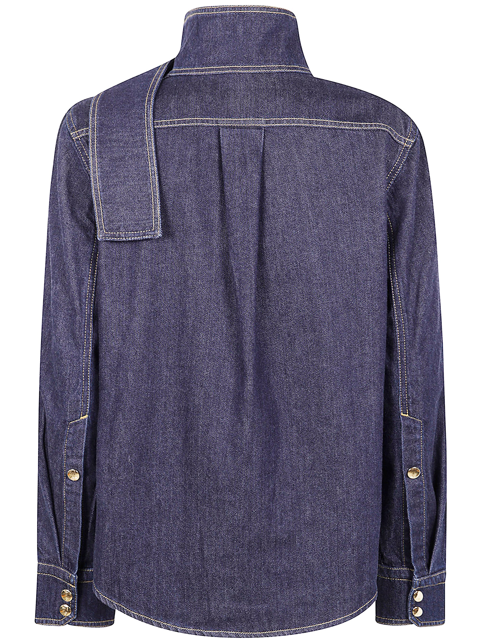 PATOU Ascot Collar Blouse