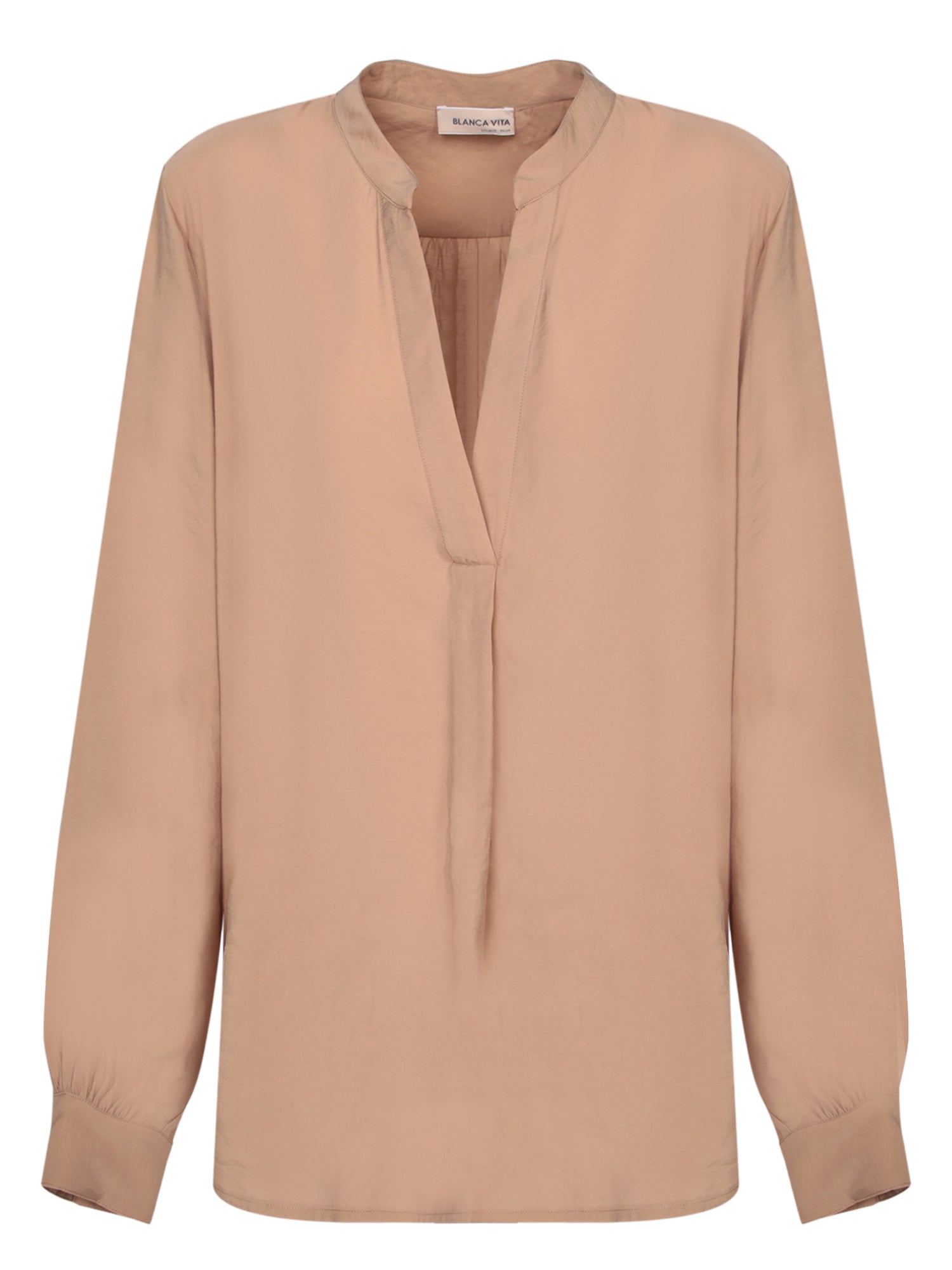 BLANCA VITA Long Sleeve V-Neck Tunic Top