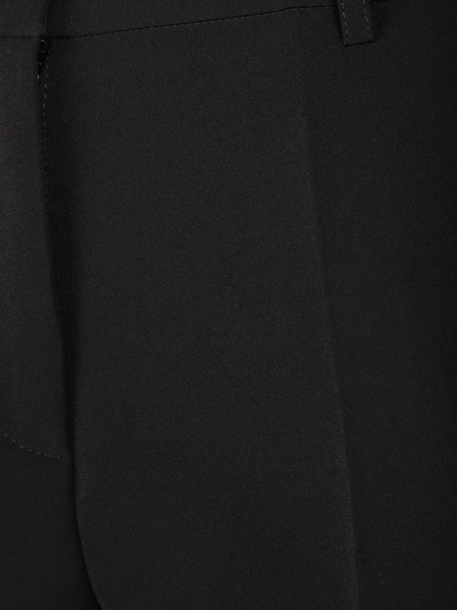 BLANCA VITA Timeless Mid-Rise Black Trousers for Women