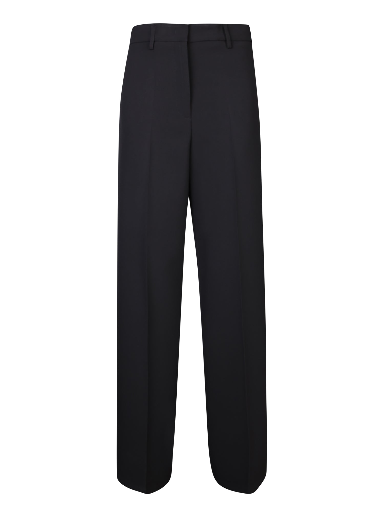 BLANCA VITA Chic Mid-Rise Palazzo Trousers