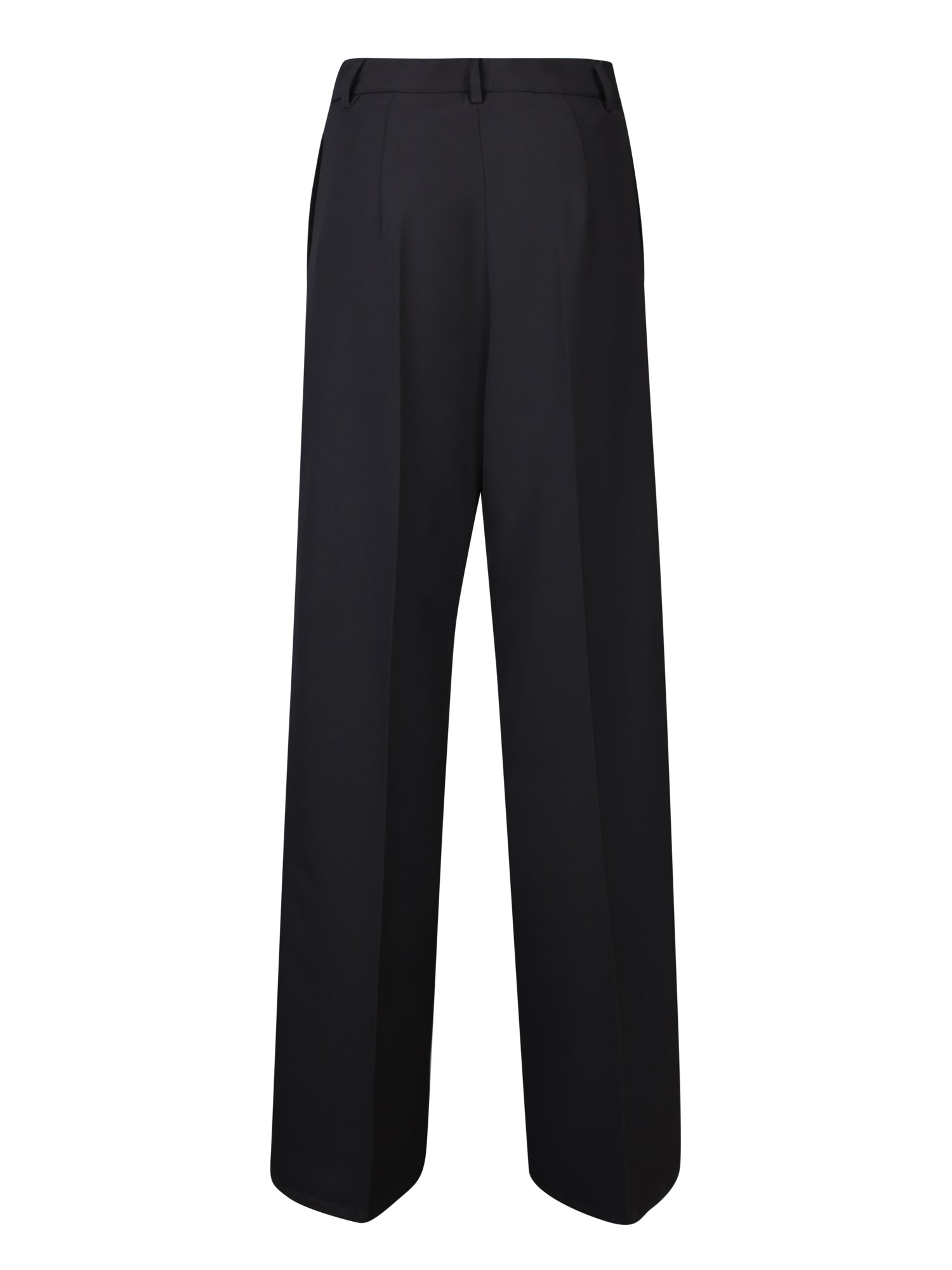 BLANCA VITA Chic Mid-Rise Palazzo Trousers