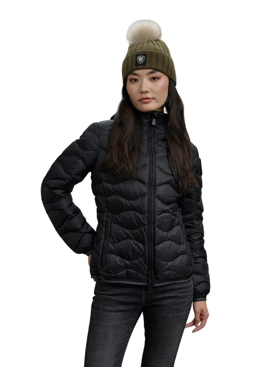 BLAUER Flared Fit Quilted Down Jacket for Women