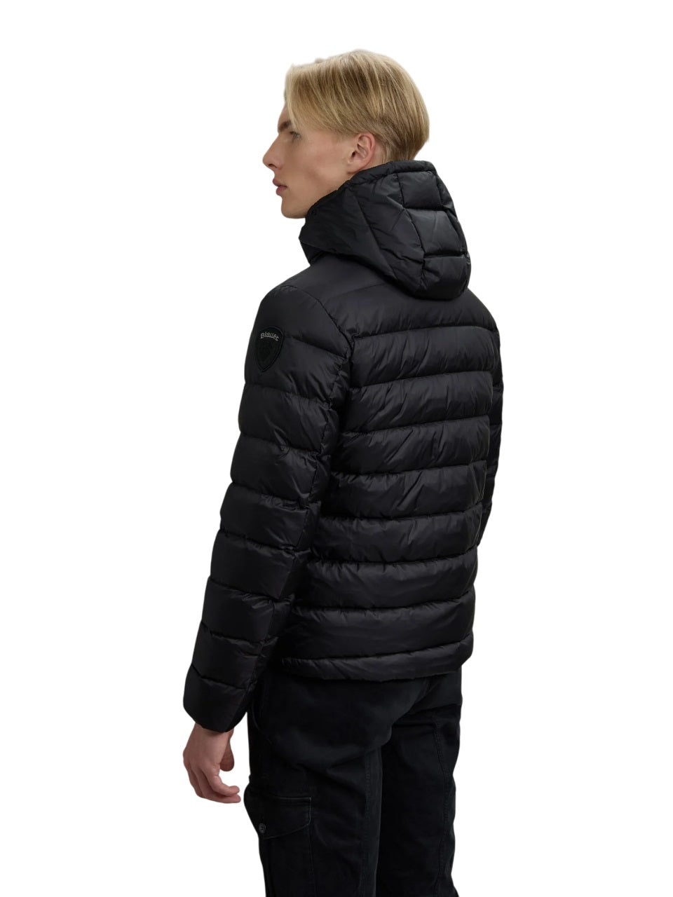 BLAUER Lightweight Down Jacket with Fixed Hood for Men