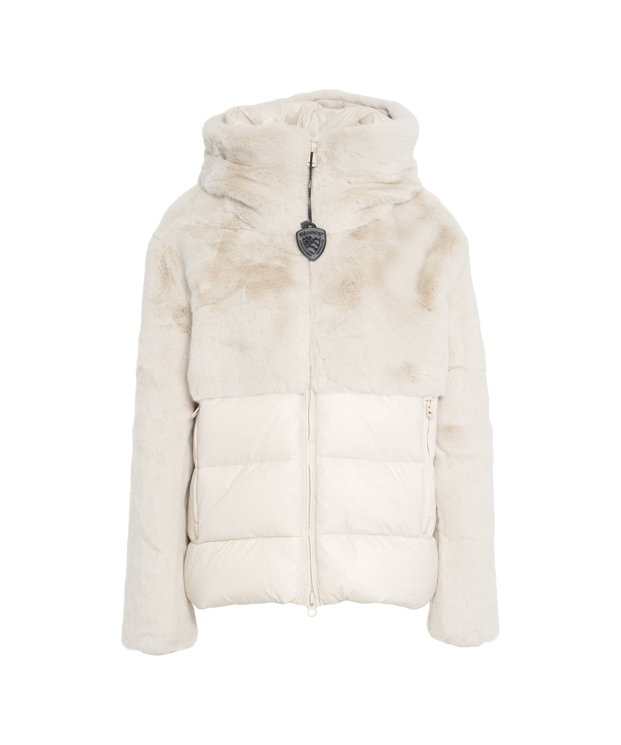 BLAUER Chic Jacket with Faux Fur Insert for Women