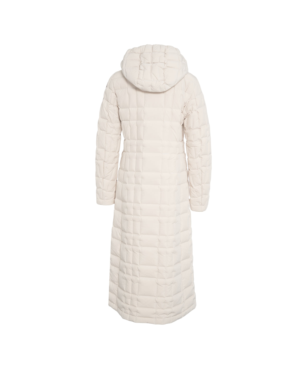BLAUER Long Quilted Down Jacket with Hood for Women