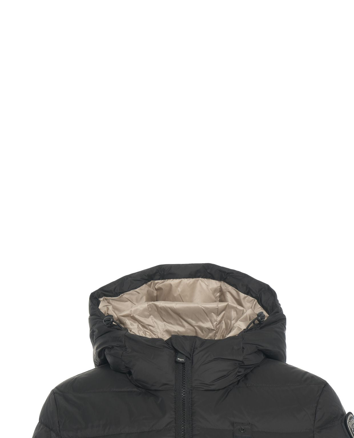 BLAUER Quilted Down Jacket 'Agnes' - Long Fit with Hood