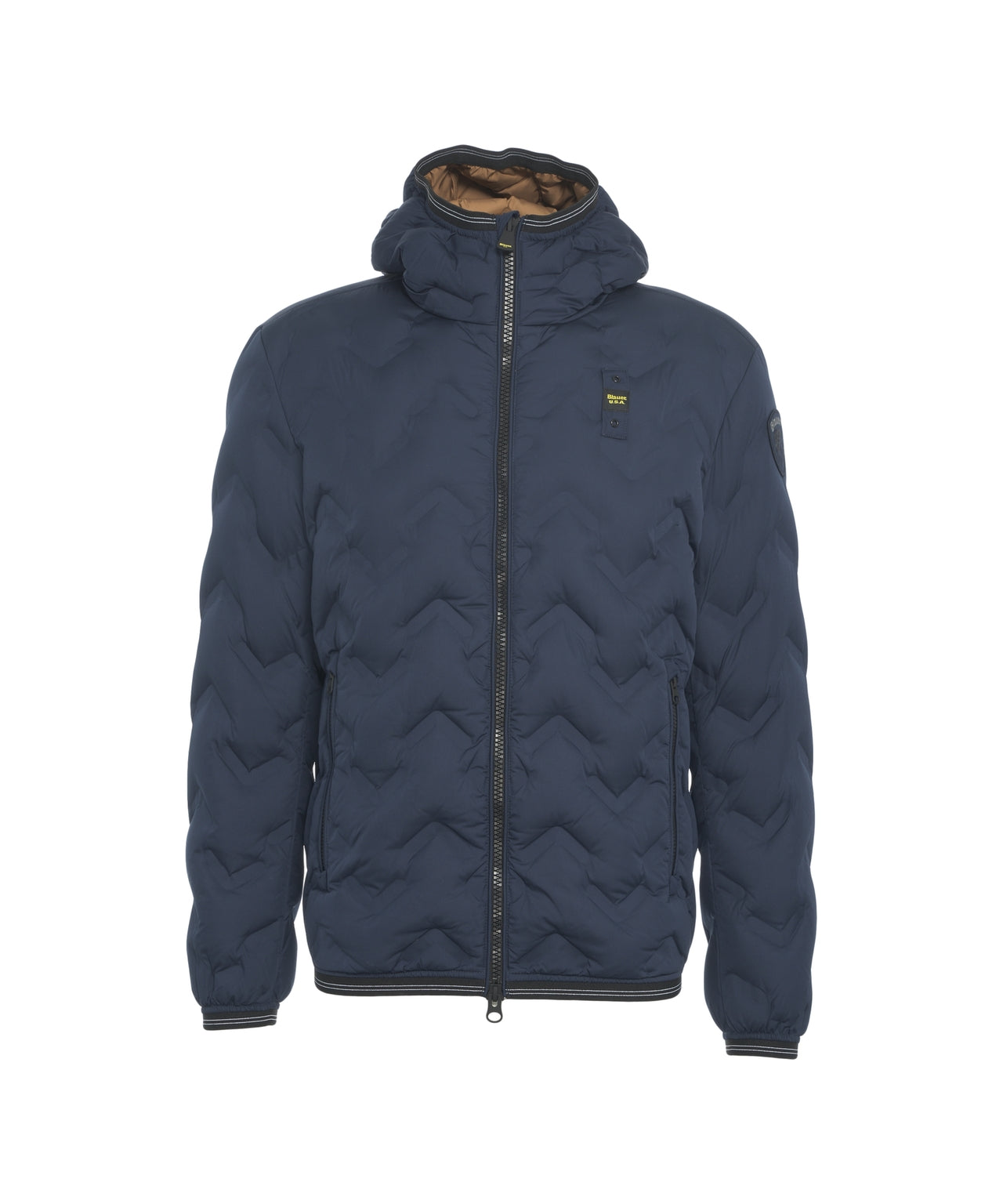 BLAUER Quilted Puffer Jacket with Hood for Men