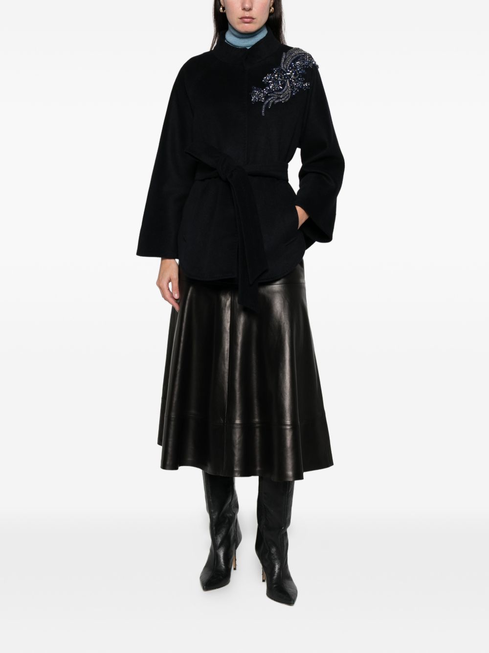 BLUGIRL Chic Women's Wool-Blend Jacket